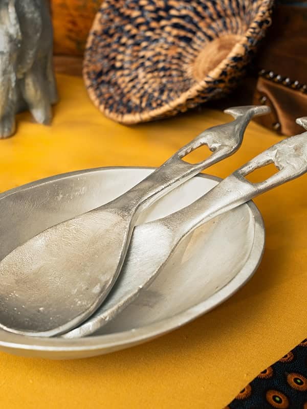 Aluminium Salad Spoon & Fork Set